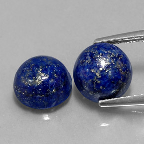  ct natürliche blauer Lapislazuli-Edelsteine, Rundschliff, Lichtundurchlässig