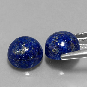  ct natürliche blauer Lapislazuli-Edelsteine, Rundschliff, Lichtundurchlässig