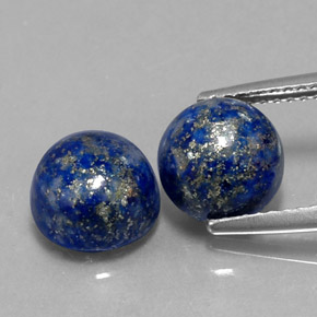  ct natürliche blauer Lapislazuli-Edelsteine, Rundschliff, Lichtundurchlässig