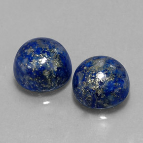  ct natürliche blauer Lapislazuli-Edelsteine, Rundschliff, Lichtundurchlässig