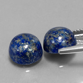  ct natürliche blauer Lapislazuli-Edelsteine, Rundschliff, Lichtundurchlässig