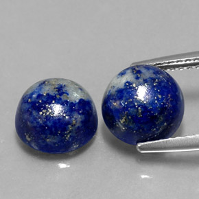  ct natürliche blauer Lapislazuli-Edelsteine, Rundschliff, Lichtundurchlässig