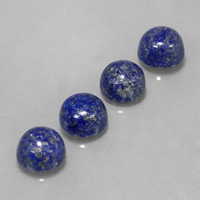  ct natürliche blauer Lapislazuli-Edelsteine, Rundschliff, Lichtundurchlässig