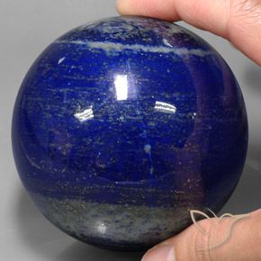 9,17 ctw natürlicher Navy blau Lapislazuli, Kugel / Ball, Lichtundurchlässig