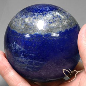 9,17 ctw natürlicher Navy blau Lapislazuli, Kugel / Ball, Lichtundurchlässig