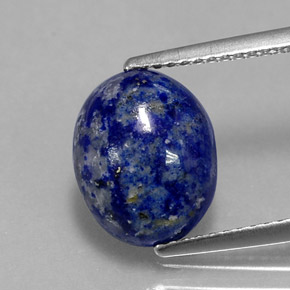 3,49 ctw natürlicher blauer Lapislazuli, Oval Schliff, Lichtundurchlässig