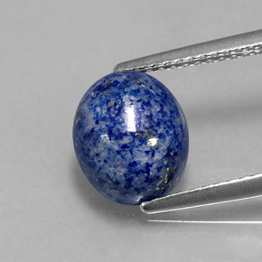 3,08 ctw natürlicher blauer Lapislazuli, Oval Schliff, Lichtundurchlässig