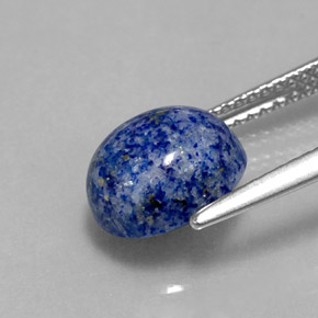 3,08 ctw natürlicher blauer Lapislazuli, Oval Schliff, Lichtundurchlässig