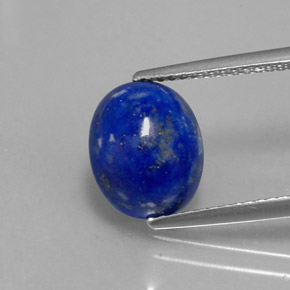 3,50 ctw natürlicher blauer Lapislazuli, Oval Schliff, Lichtundurchlässig