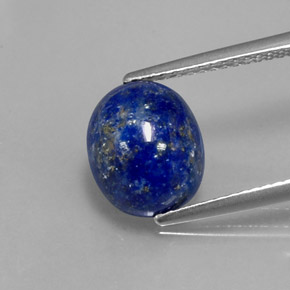 3,38 ctw natürlicher blauer Lapislazuli, Oval Schliff, Lichtundurchlässig