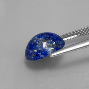 3,38 ctw natürlicher blauer Lapislazuli, Oval Schliff, Lichtundurchlässig