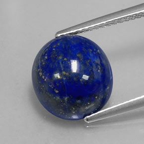 6,36 ctw natürlicher blauer Lapislazuli, Oval Schliff, Lichtundurchlässig