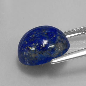 6,36 ctw natürlicher blauer Lapislazuli, Oval Schliff, Lichtundurchlässig
