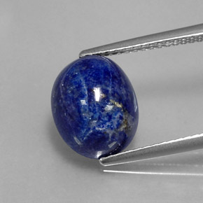 4,35 ctw natürlicher blauer Lapislazuli, Oval Schliff, Lichtundurchlässig