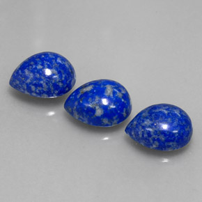  ct natürliche blauer Lapislazuli-Edelsteine, Birnenform, Lichtundurchlässig
