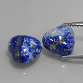  ct natürliche blauer Lapislazuli-Edelsteine, Herzform, Lichtundurchlässig