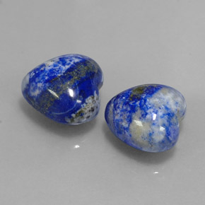  ct natürliche blauer Lapislazuli-Edelsteine, Herzform, Lichtundurchlässig