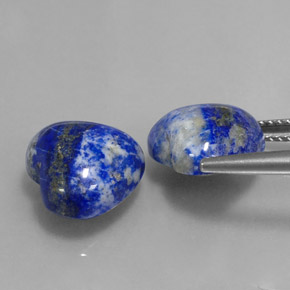  ct natürliche blauer Lapislazuli-Edelsteine, Herzform, Lichtundurchlässig