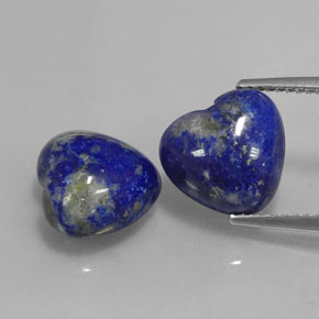  ct natürliche blauer Lapislazuli-Edelsteine, Herzform, Lichtundurchlässig