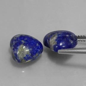  ct natürliche blauer Lapislazuli-Edelsteine, Herzform, Lichtundurchlässig