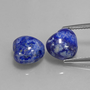  ct natürliche blauer Lapislazuli-Edelsteine, Herzform, Lichtundurchlässig