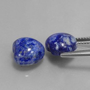  ct natürliche blauer Lapislazuli-Edelsteine, Herzform, Lichtundurchlässig