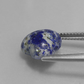 4,69 ctw natürlicher blauer Lapislazuli, Herzform, Lichtundurchlässig