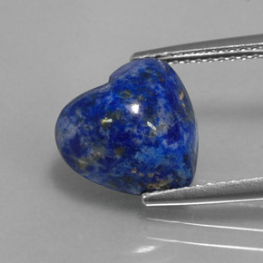 4,63 ctw natürlicher blauer Lapislazuli, Herzform, Lichtundurchlässig