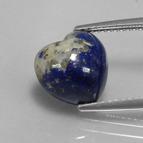 4,64 ctw natürlicher blauer Lapislazuli, Herzform, Lichtundurchlässig