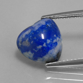 4,39 ctw natürlicher blauer Lapislazuli, Herzform, Lichtundurchlässig