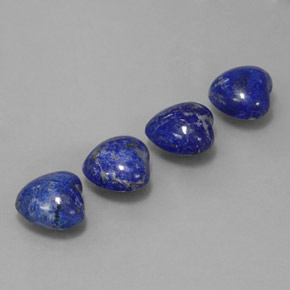  ct natürliche blauer Lapislazuli-Edelsteine, Herzform, Lichtundurchlässig