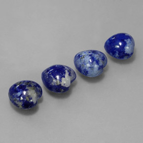  ct natürliche blauer Lapislazuli-Edelsteine, Herzform, Lichtundurchlässig
