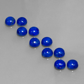  ct natürliche blauer Lapislazuli-Edelsteine, Rundschliff, Lichtundurchlässig