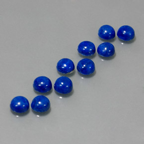 ct natürliche blauer Lapislazuli-Edelsteine, Rundschliff, Lichtundurchlässig