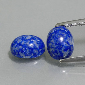  ct natürliche blauer Lapislazuli-Edelsteine, Oval Schliff, Lichtundurchlässig