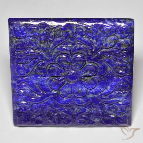 60,30 ctw natürlicher blauer Lapislazuli, Fantasieschliff, Lichtundurchlässig