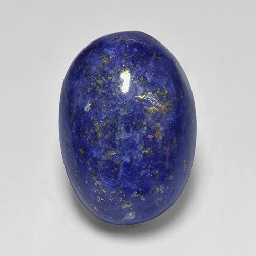 9,17 ctw natürlicher dunkelblau Lapislazuli, Oval Schliff, Lichtundurchlässig