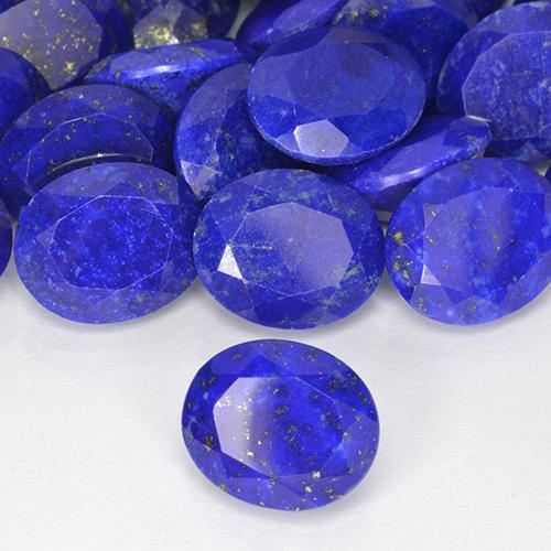 9,17 ctw natürlicher Intensives Marineblau Lapislazuli, Oval, Lichtundurchlässig