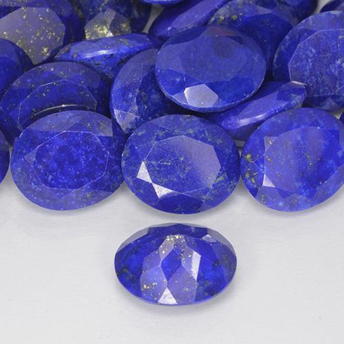 9,17 ctw natürlicher Intensives Marineblau Lapislazuli, Oval, Lichtundurchlässig