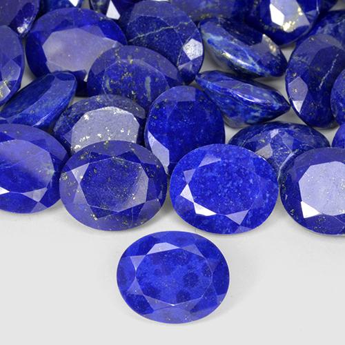 9,17 ctw natürlicher Intensives Marineblau Lapislazuli, Oval, Lichtundurchlässig
