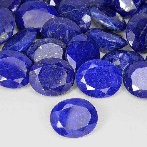 9,17 ctw natürlicher Intensives Marineblau Lapislazuli, Oval, Lichtundurchlässig