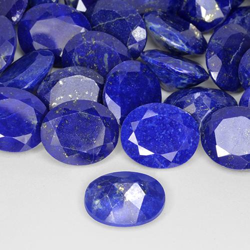 9,17 ctw natürlicher Intensives Marineblau Lapislazuli, Oval, Lichtundurchlässig