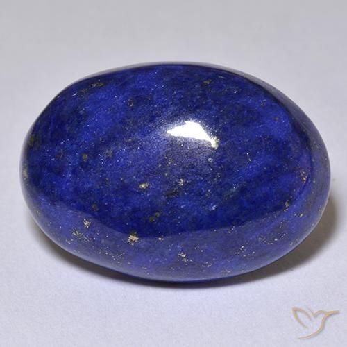 10,71 ctw natürlicher blauer Lapislazuli, Oval Schliff, Lichtundurchlässig