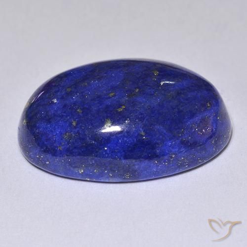 10,71 ctw natürlicher blauer Lapislazuli, Oval Schliff, Lichtundurchlässig
