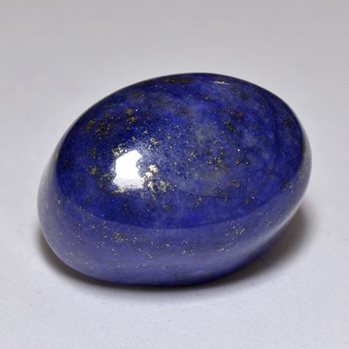 9,17 ctw natürlicher tiefblau Lapislazuli, Oval Schliff, Lichtundurchlässig