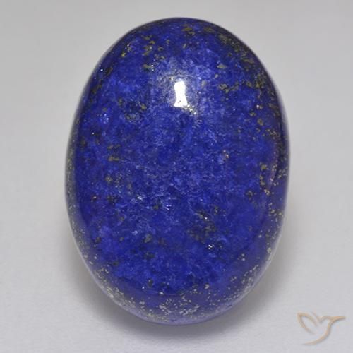 9,17 ctw natürlicher Intensives Marineblau Lapislazuli, Oval Schliff, Lichtundurchlässig