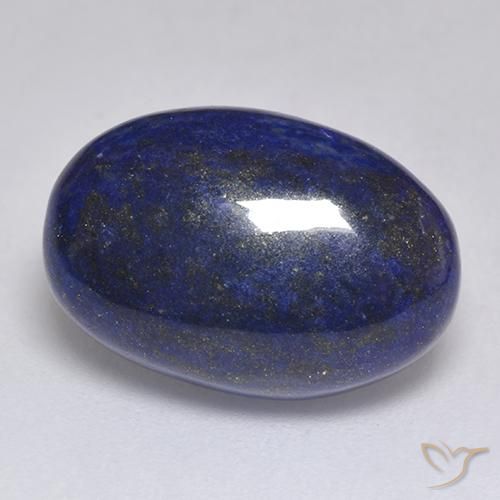 9,17 ctw natürlicher Sehr tiefes Blau Lapislazuli, Oval Schliff, Lichtundurchlässig
