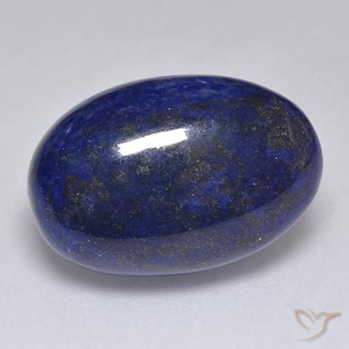 9,17 ctw natürlicher Sehr tiefes Blau Lapislazuli, Oval Schliff, Lichtundurchlässig