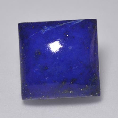 7,67 ctw natürlicher blauer Lapislazuli, Quadrat, Lichtundurchlässig