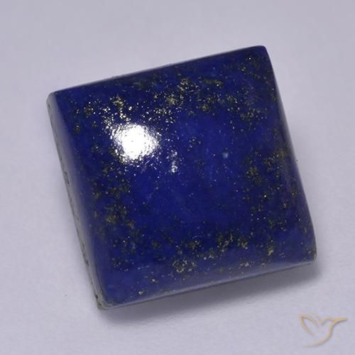 7,54 ctw natürlicher blauer Lapislazuli, Quadrat, Lichtundurchlässig